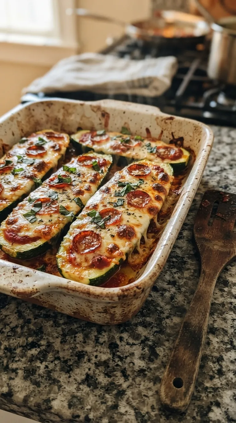 low carb dinner recipes for weight loss Zucchini Pizza Boats