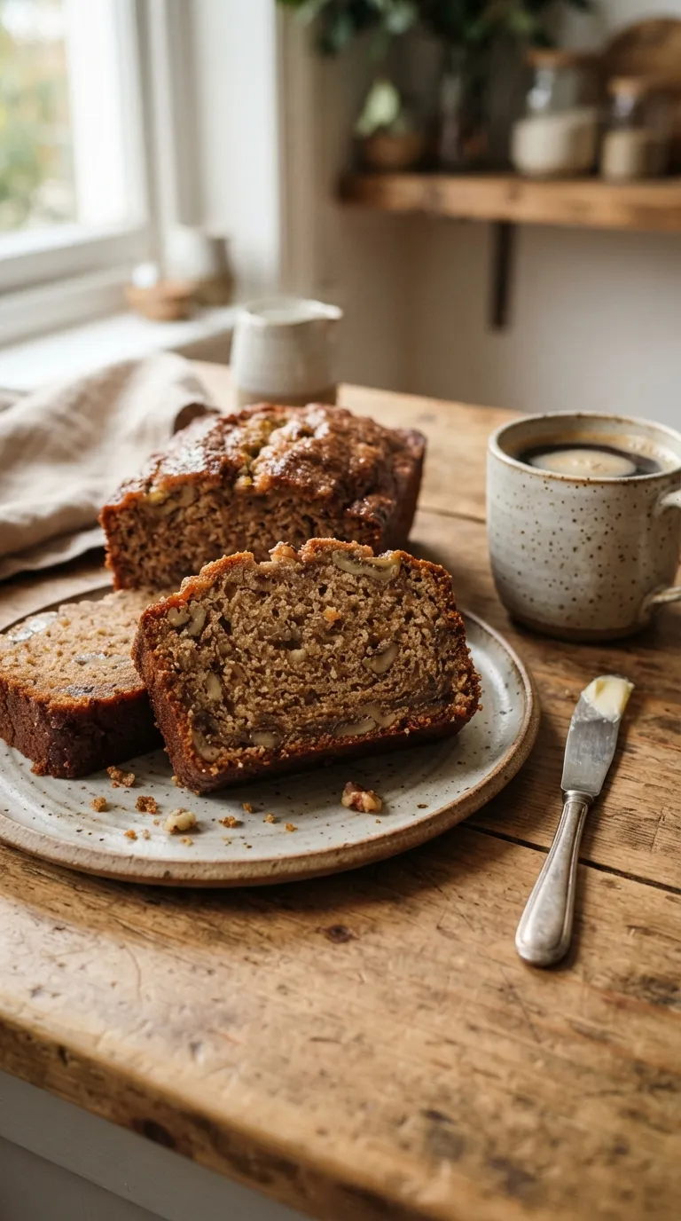 make ahead breakfast for the week Banana Walnut Breakfast Loaf