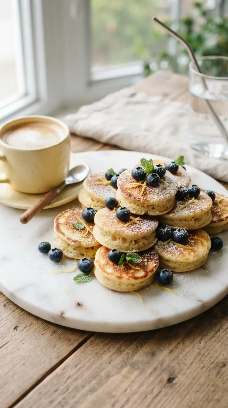 make ahead breakfast for the week Lemon Ricotta Pancake Bites