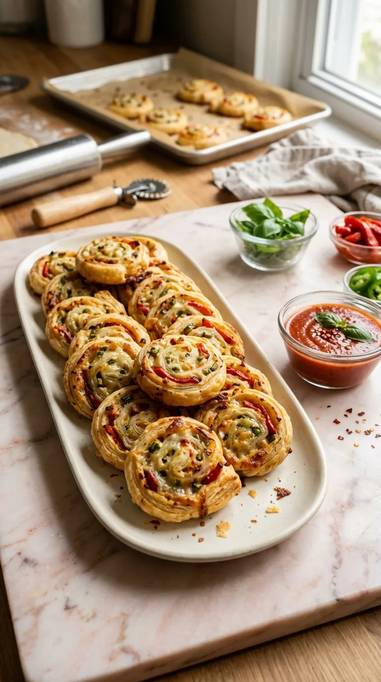 make ahead spicy appetizers for freezer Pepper Jack Pinwheels