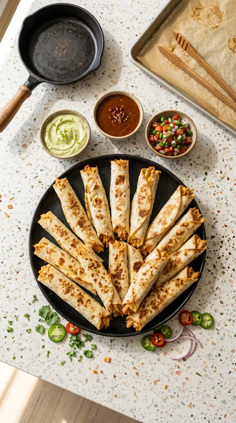 make ahead spicy appetizers for freezer Spicy Chicken Taquitos