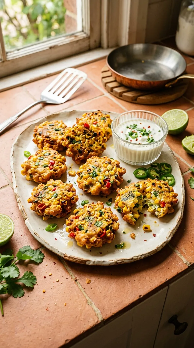 make ahead spicy appetizers for freezer Spicy Corn Fritters