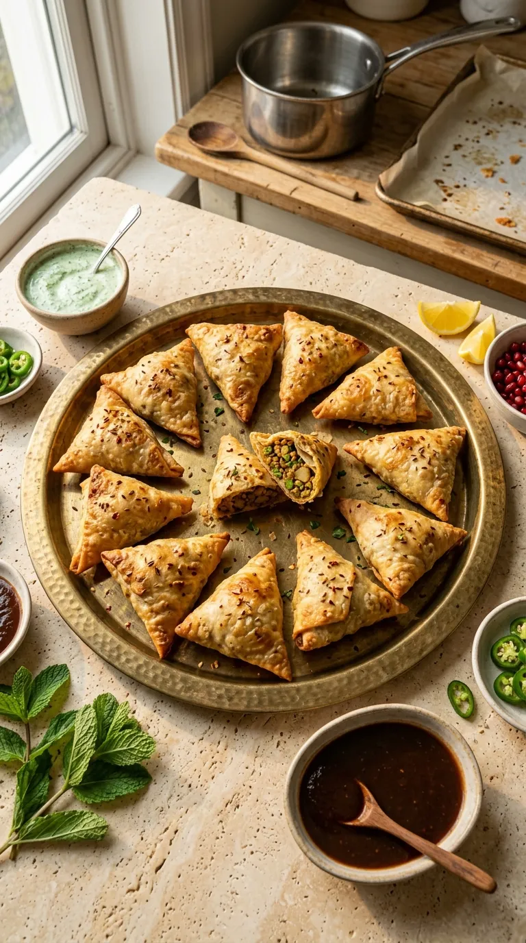 make ahead spicy appetizers for freezer Spicy Lentil Samosas
