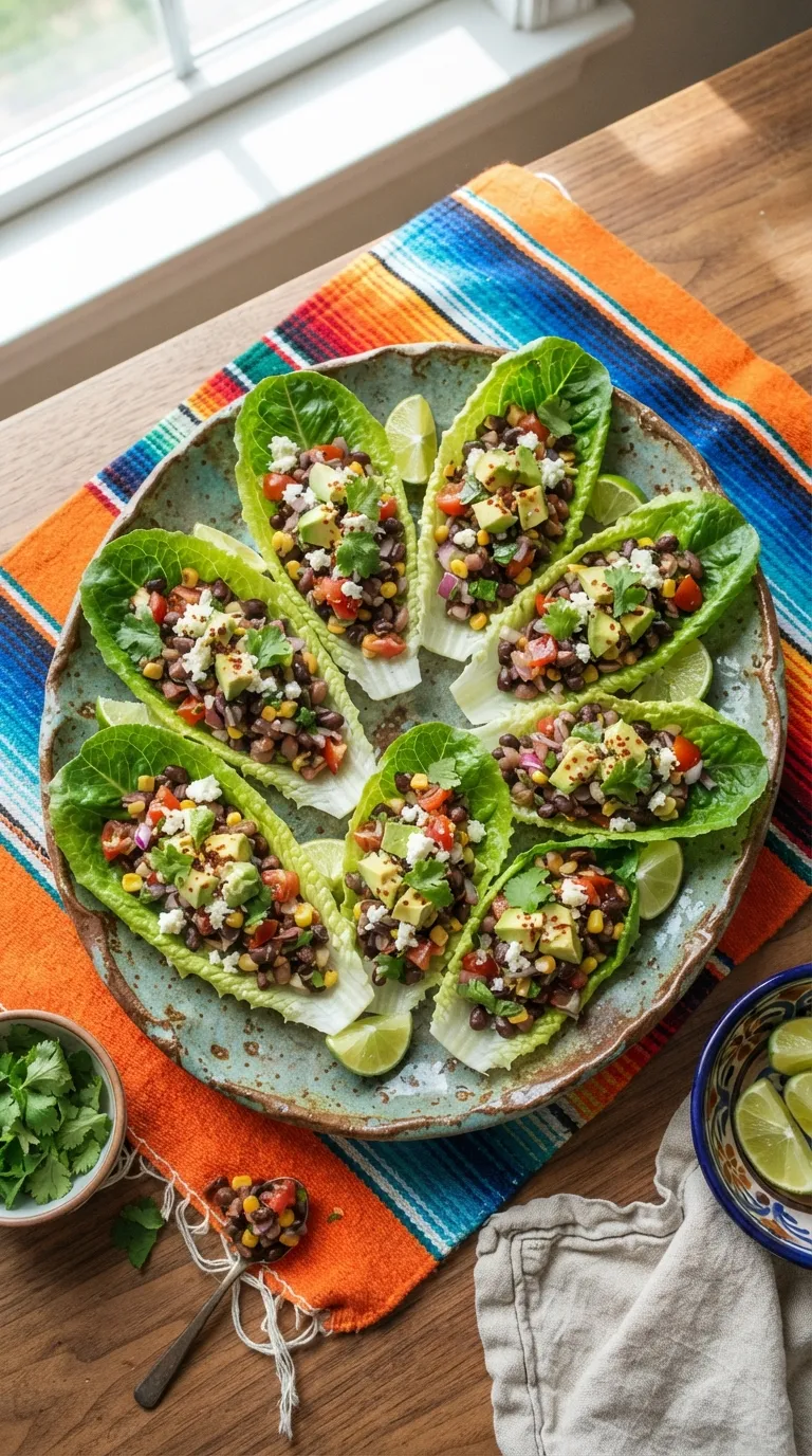 no cook high protein snacks Black Bean Salsa Cups