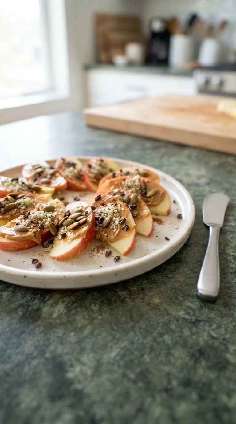 no cook high protein snacks Peanut Butter Protein Apple