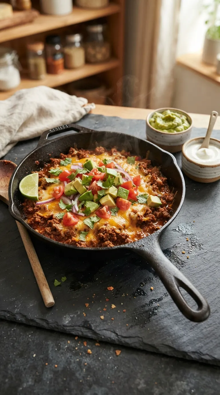 one pot dinner recipes for easy cleanup Beef Taco Skillet