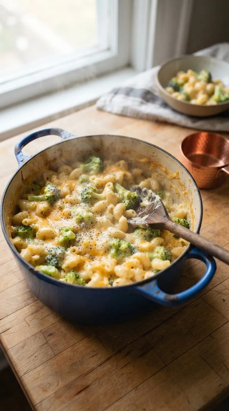 one pot dinner recipes for easy cleanup Broccoli Mac Cheese