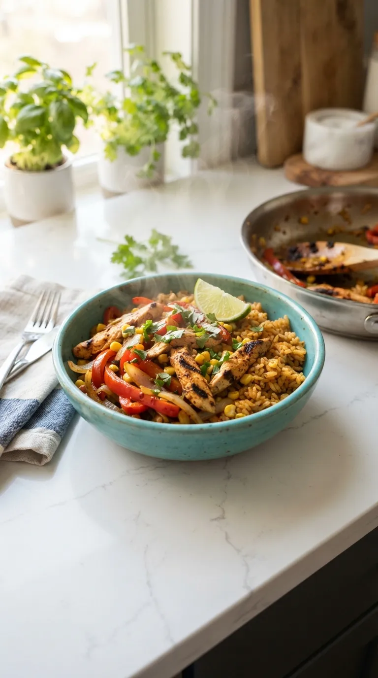 one pot dinner recipes for easy cleanup Chicken Fajita Rice