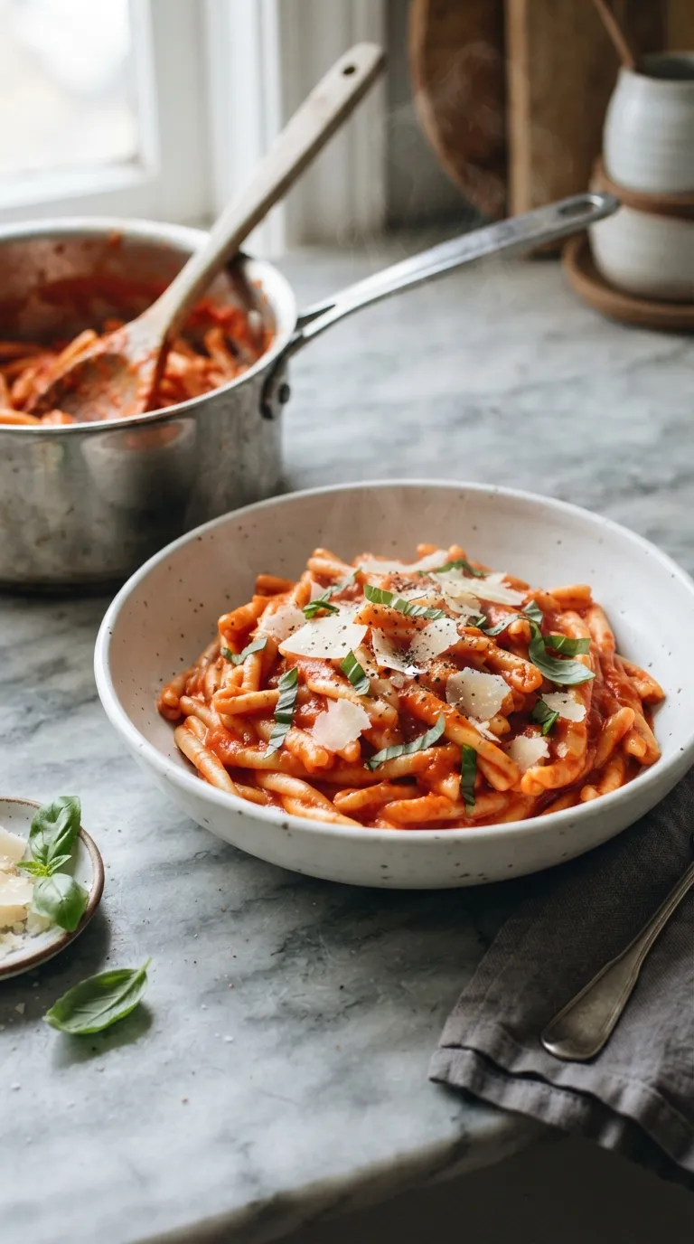 one pot dinner recipes for easy cleanup Creamy Tomato Pasta
