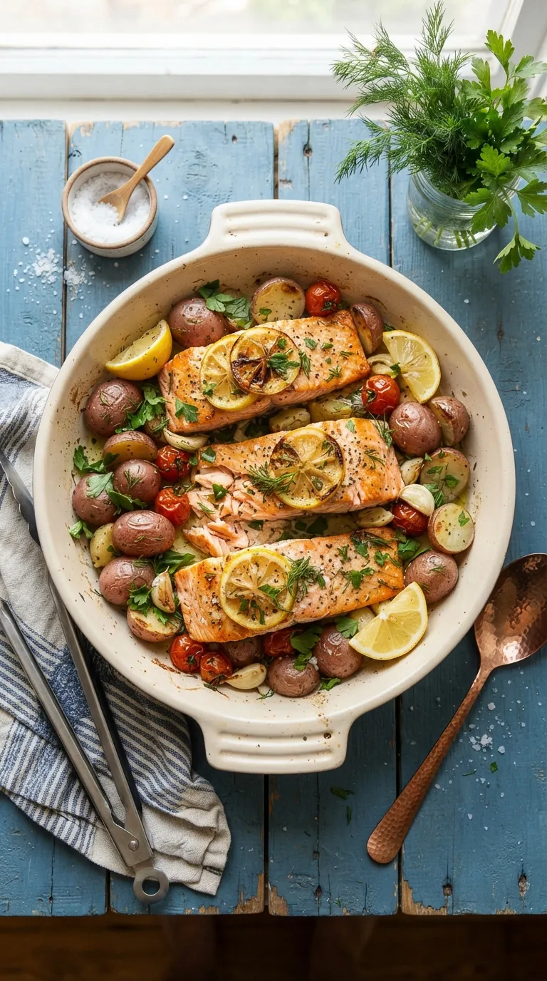 one pot dinner recipes for easy cleanup Lemon Herb Salmon