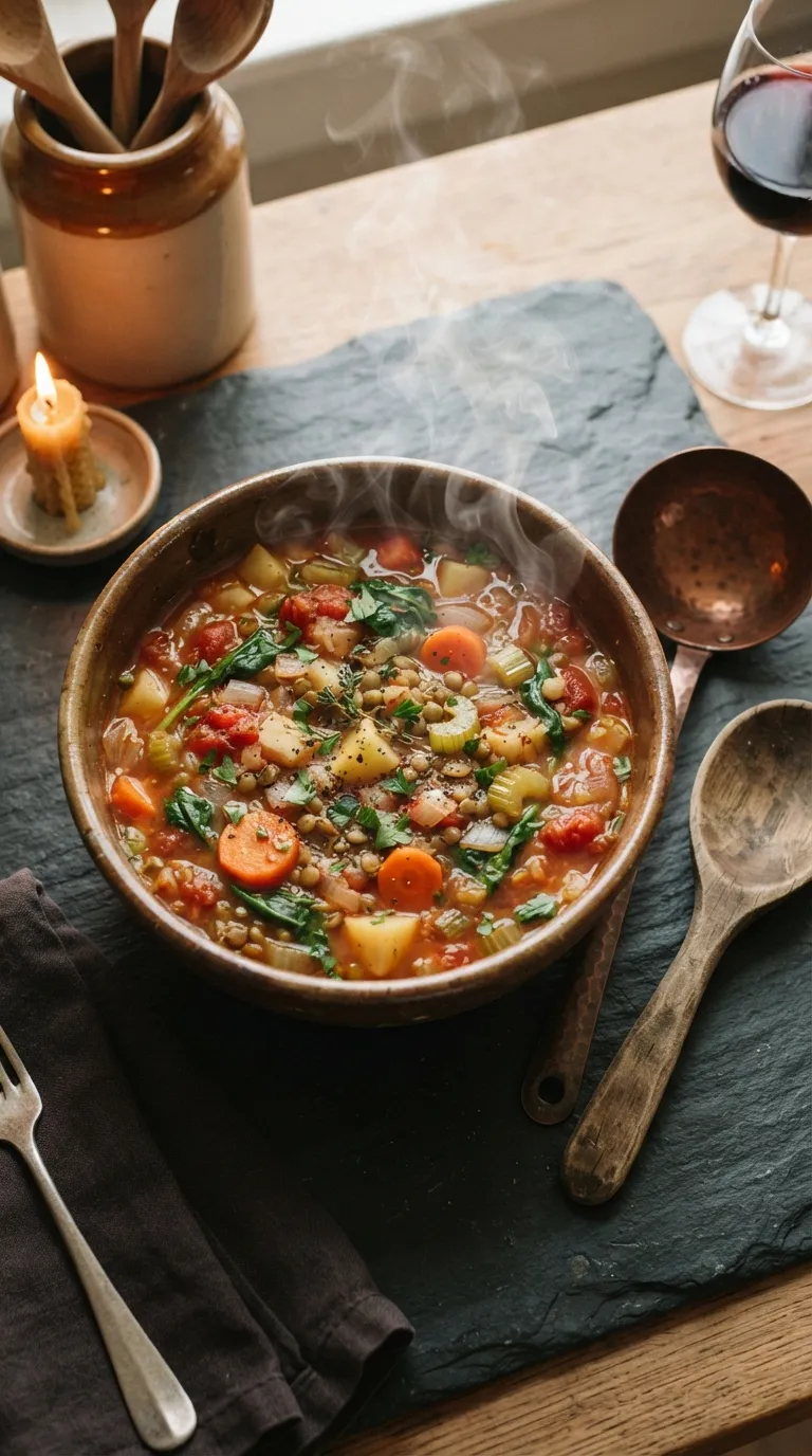 one pot dinner recipes for easy cleanup Lentil Vegetable Stew