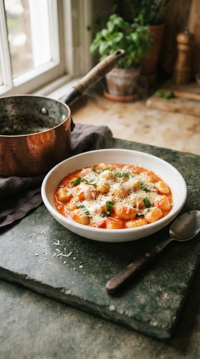 one pot dinner recipes for easy cleanup Tomato Basil Gnocchi