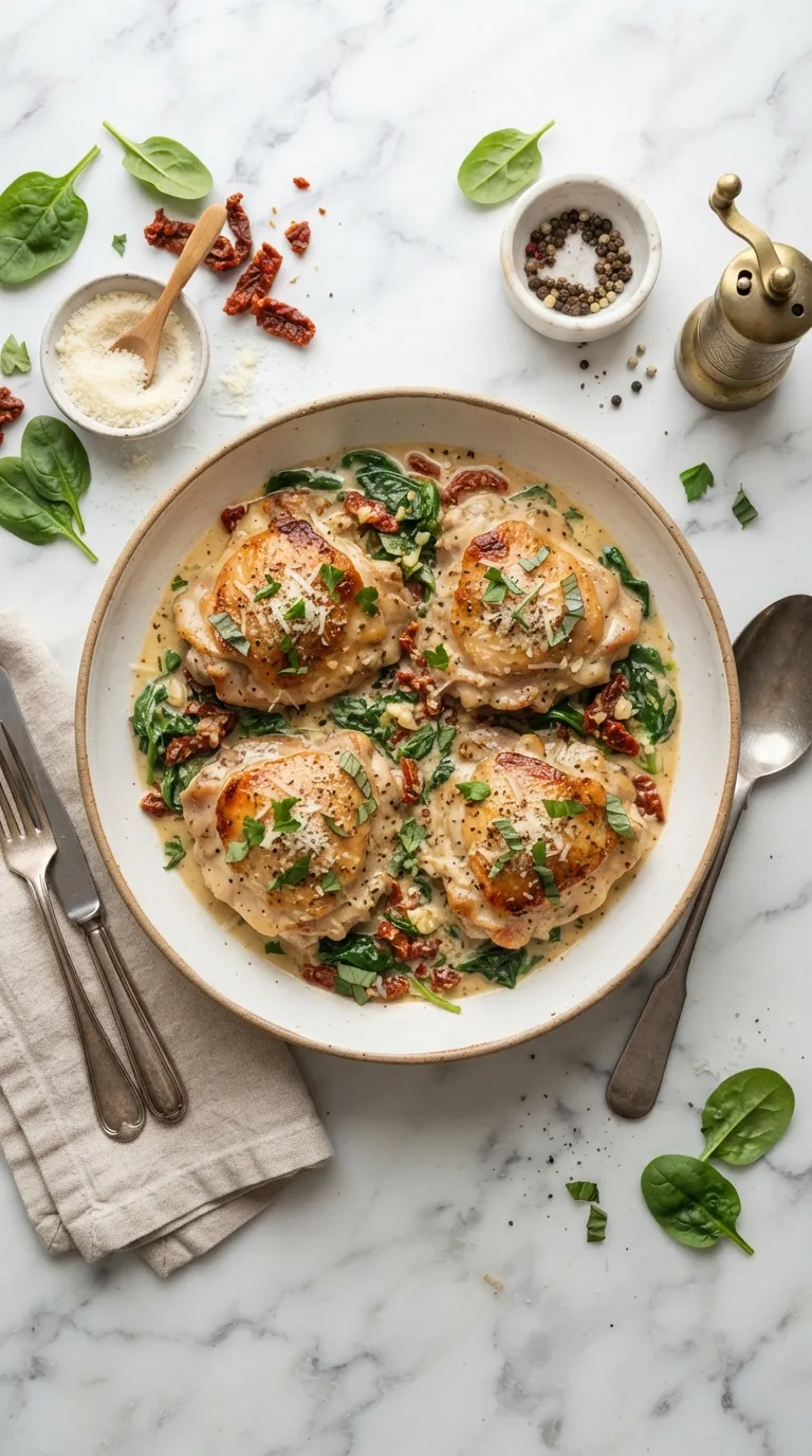 slow cooker dinner recipes for busy days Creamy Tuscan Chicken