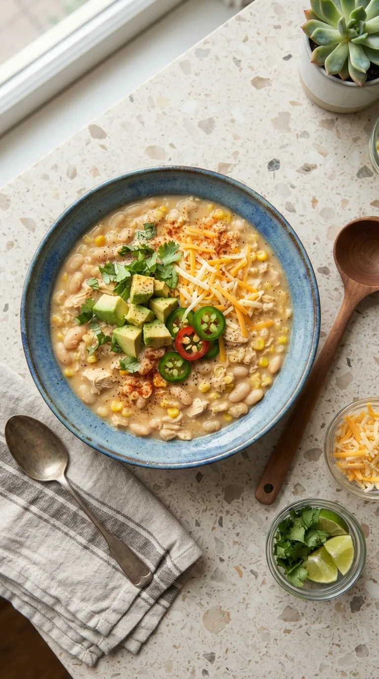 slow cooker dinner recipes for busy days Creamy White Bean Chili