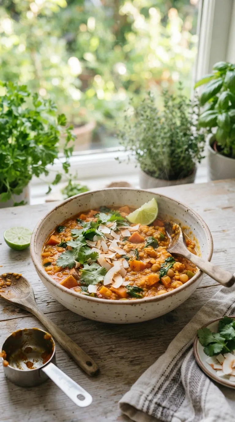 slow cooker dinner recipes for busy days Lentil Vegetable Curry
