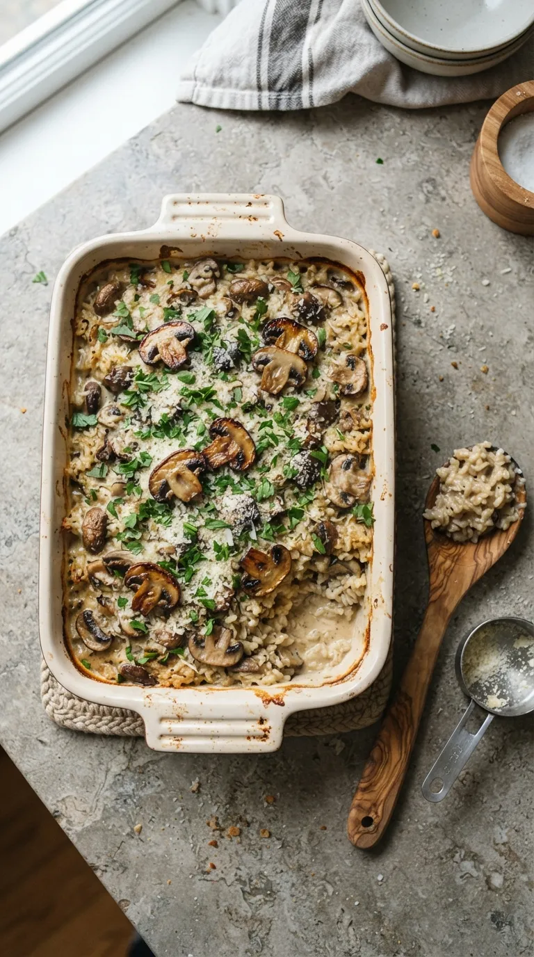 slow cooker dinner recipes for busy days Mushroom Rice Casserole