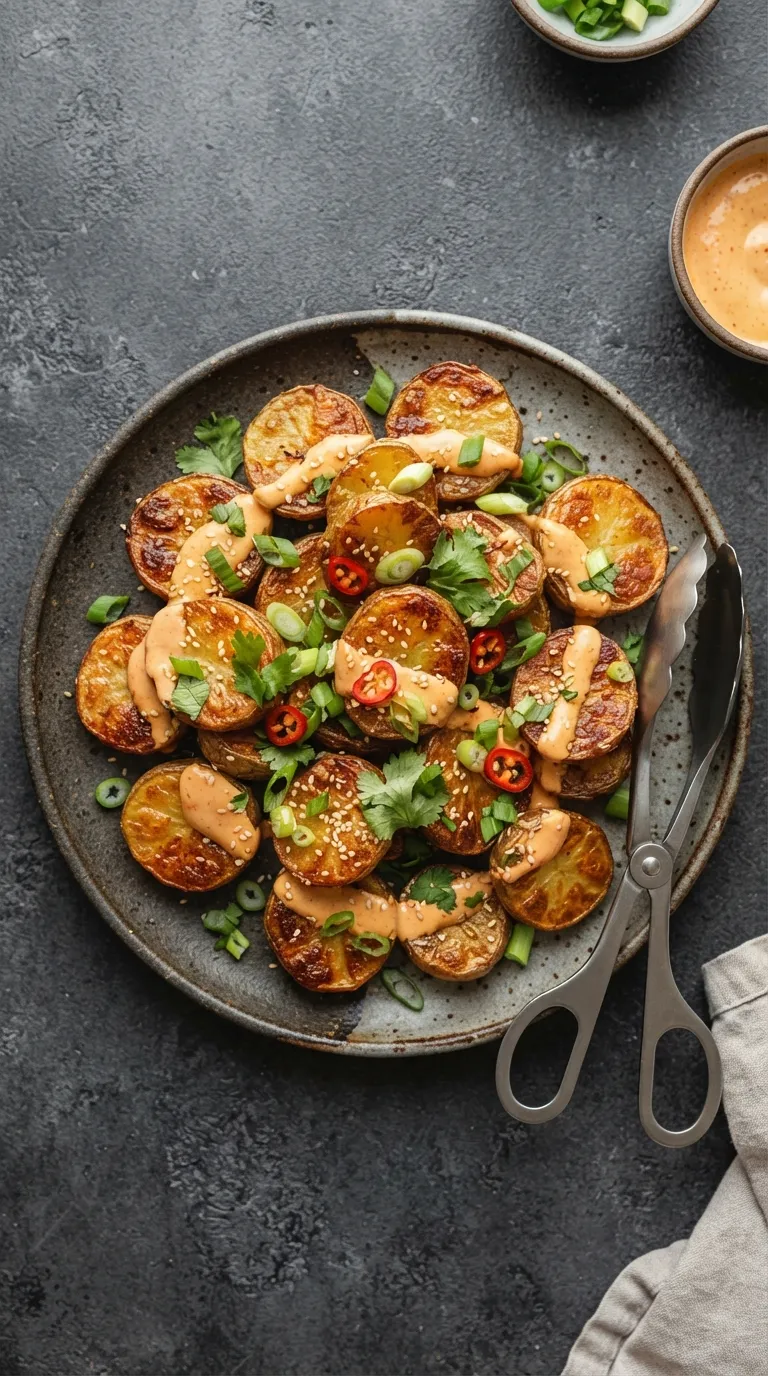 spicy appetizer bites for parties Bang Bang Potato Bites