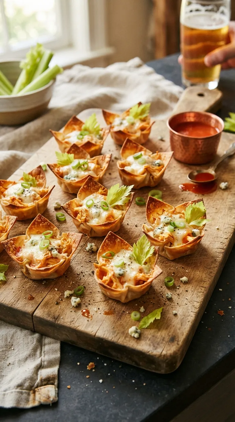 spicy appetizer bites for parties Buffalo Chicken Cups