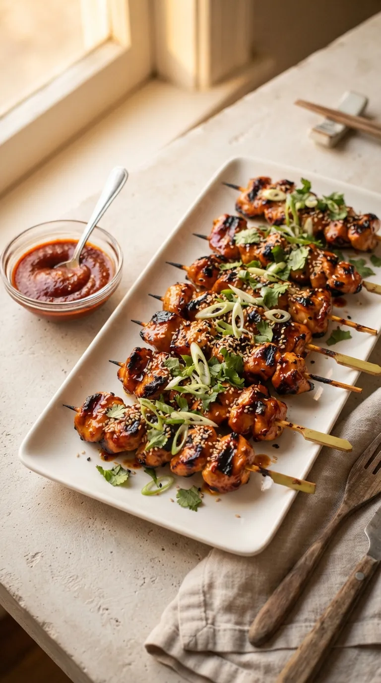 spicy appetizer bites for parties Gochujang Chicken Skewers