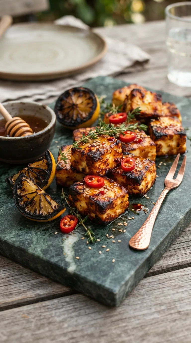 spicy appetizer bites for parties Hot Honey Halloumi