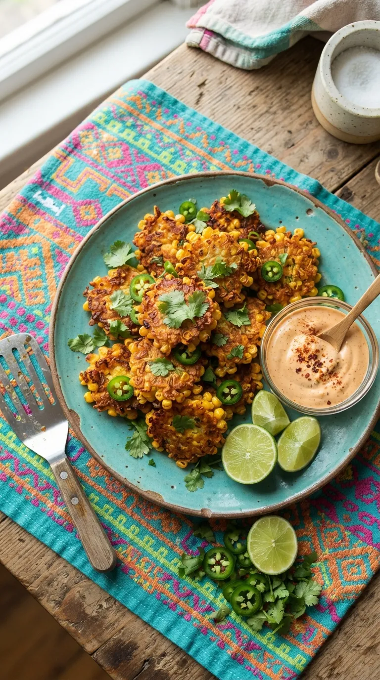 spicy appetizer bites for parties Spicy Corn Fritters