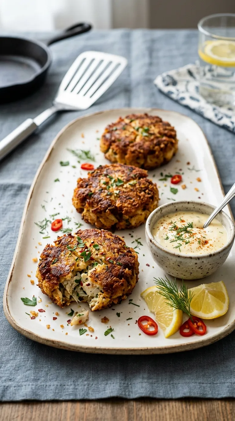 spicy bites for date night Cajun Crab Cakes