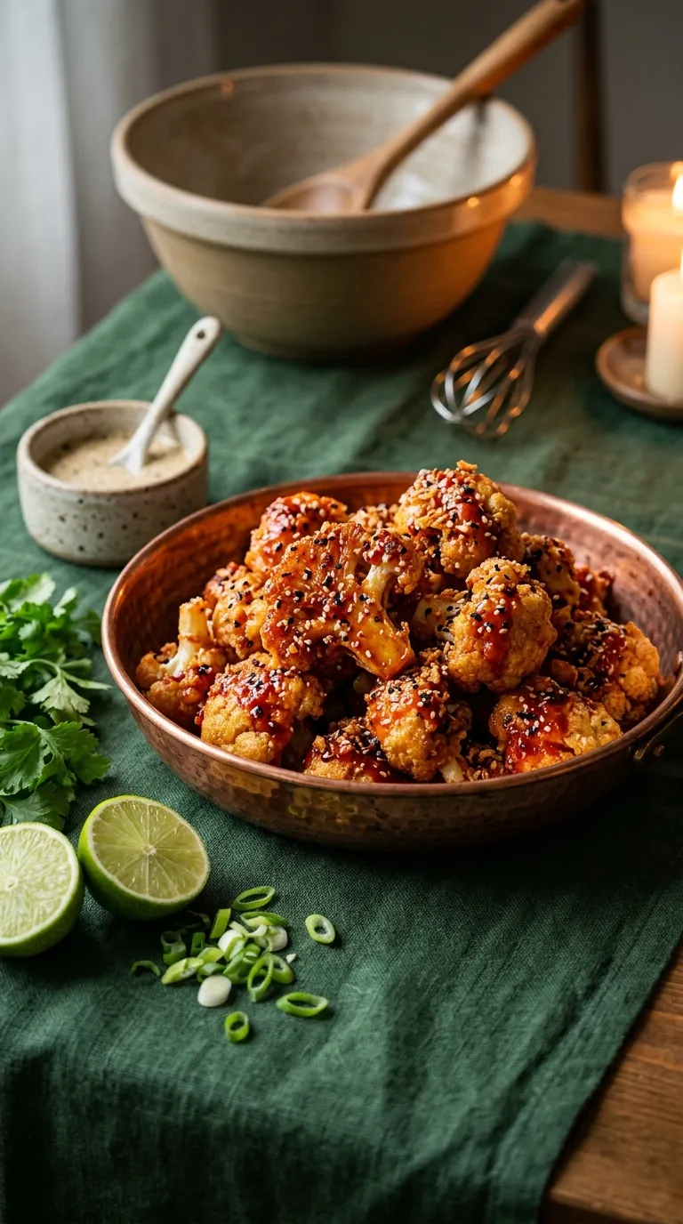 spicy bites for date night Crispy Chili Cauliflower