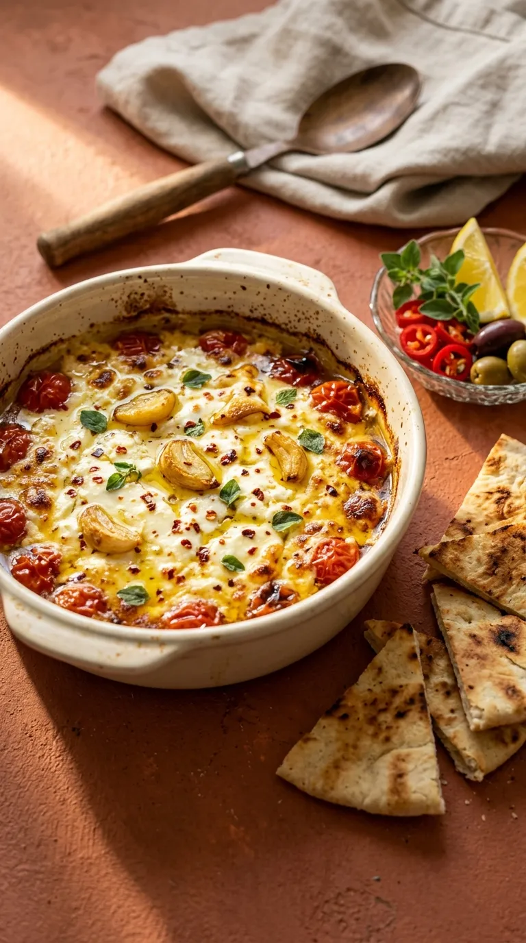 spicy bites for date night Fiery Feta Dip
