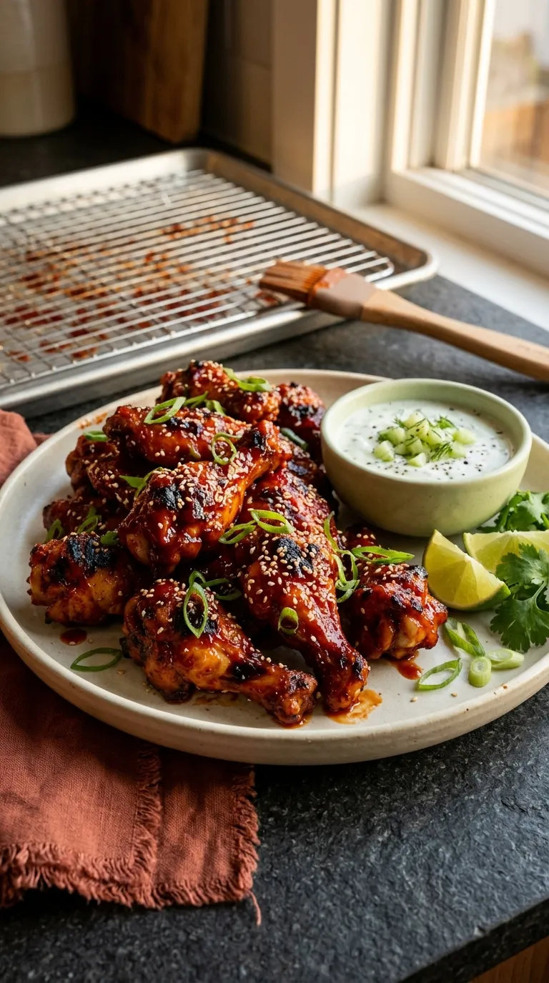 spicy bites for date night Gochujang Chicken Wings