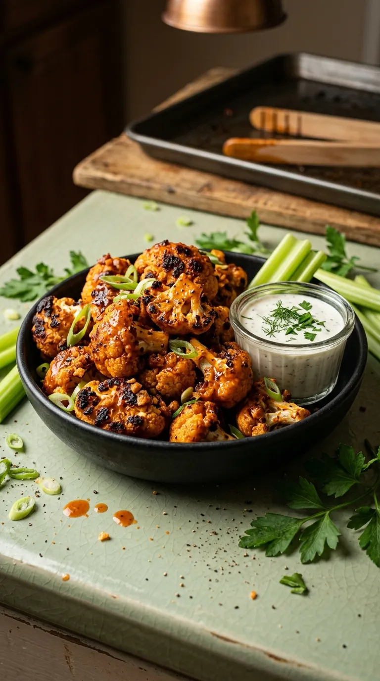 spicy bites on a budget Buffalo Cauliflower Bites
