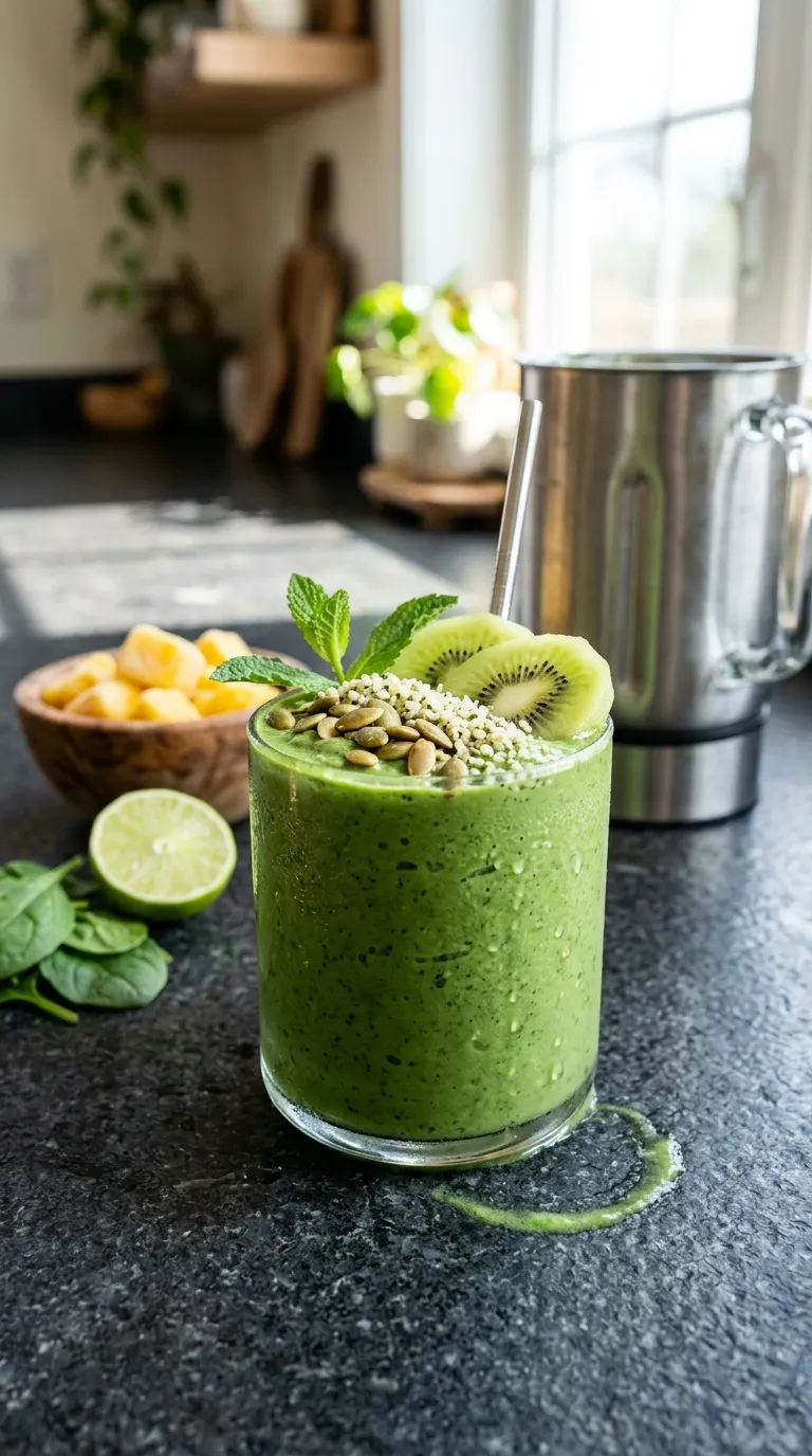 Vegan breakfast ideas Green Protein Smoothie