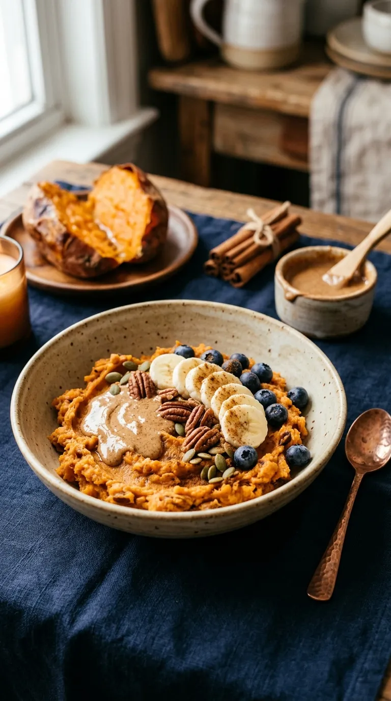 Vegan breakfast ideas Sweet Potato Breakfast Bowl