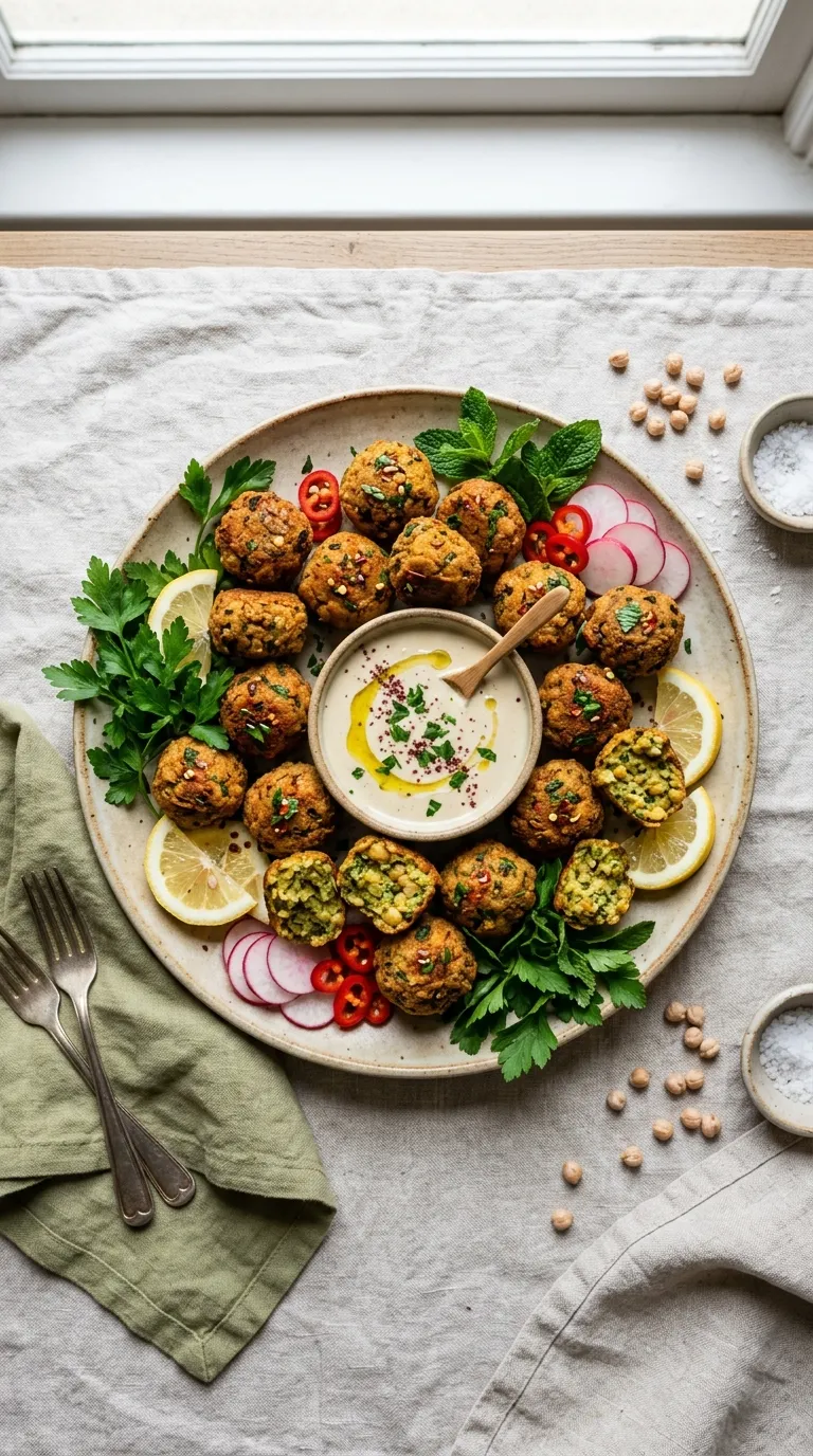 vegetarian spicy bites recipes Harissa Chickpea Balls