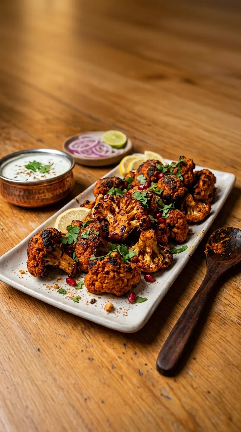 vegetarian spicy bites recipes Tandoori Cauliflower Bites
