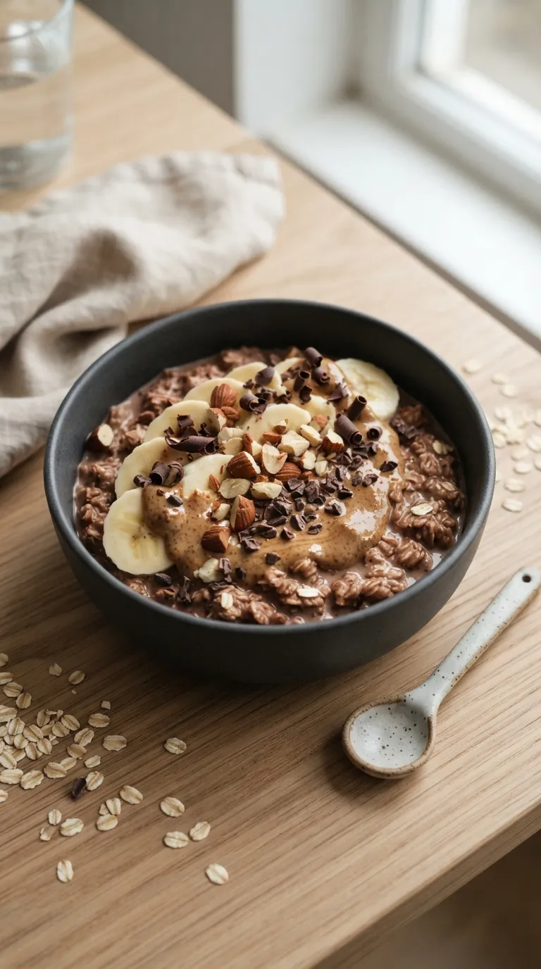 5 minute breakfast ideas no cook Chocolate Almond Oats