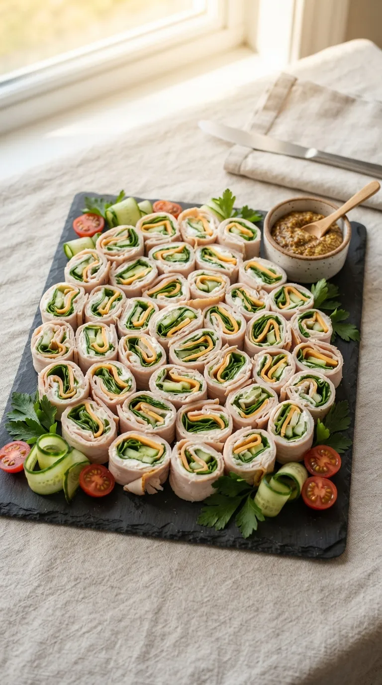 5 minute breakfast ideas no cook Turkey Cheese Rollups