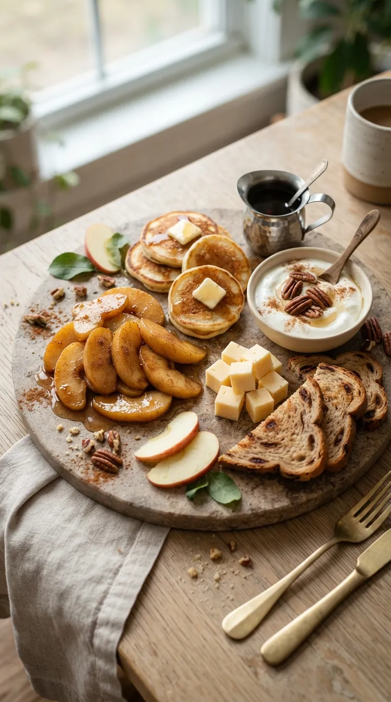 Breakfast charcuterie board ideas Apple Cinnamon Board
