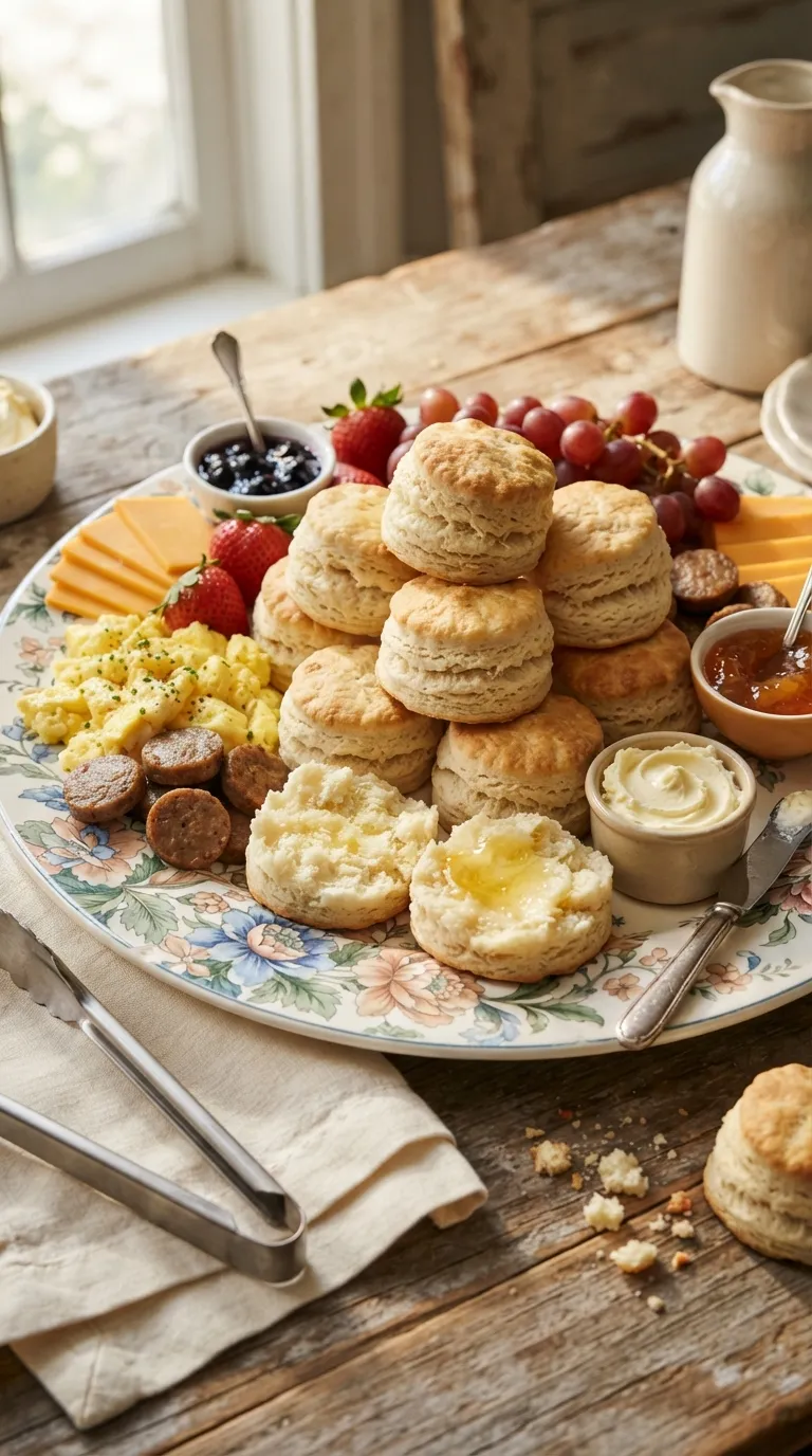 Breakfast charcuterie board ideas Biscuit Breakfast Board