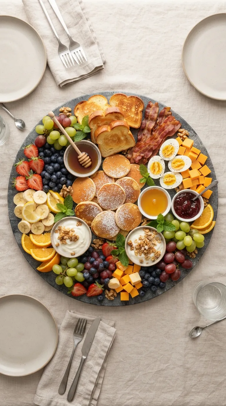 Breakfast charcuterie board ideas Breakfast Grazing Board