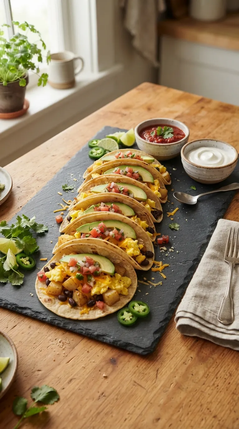 Breakfast charcuterie board ideas Breakfast Taco Board