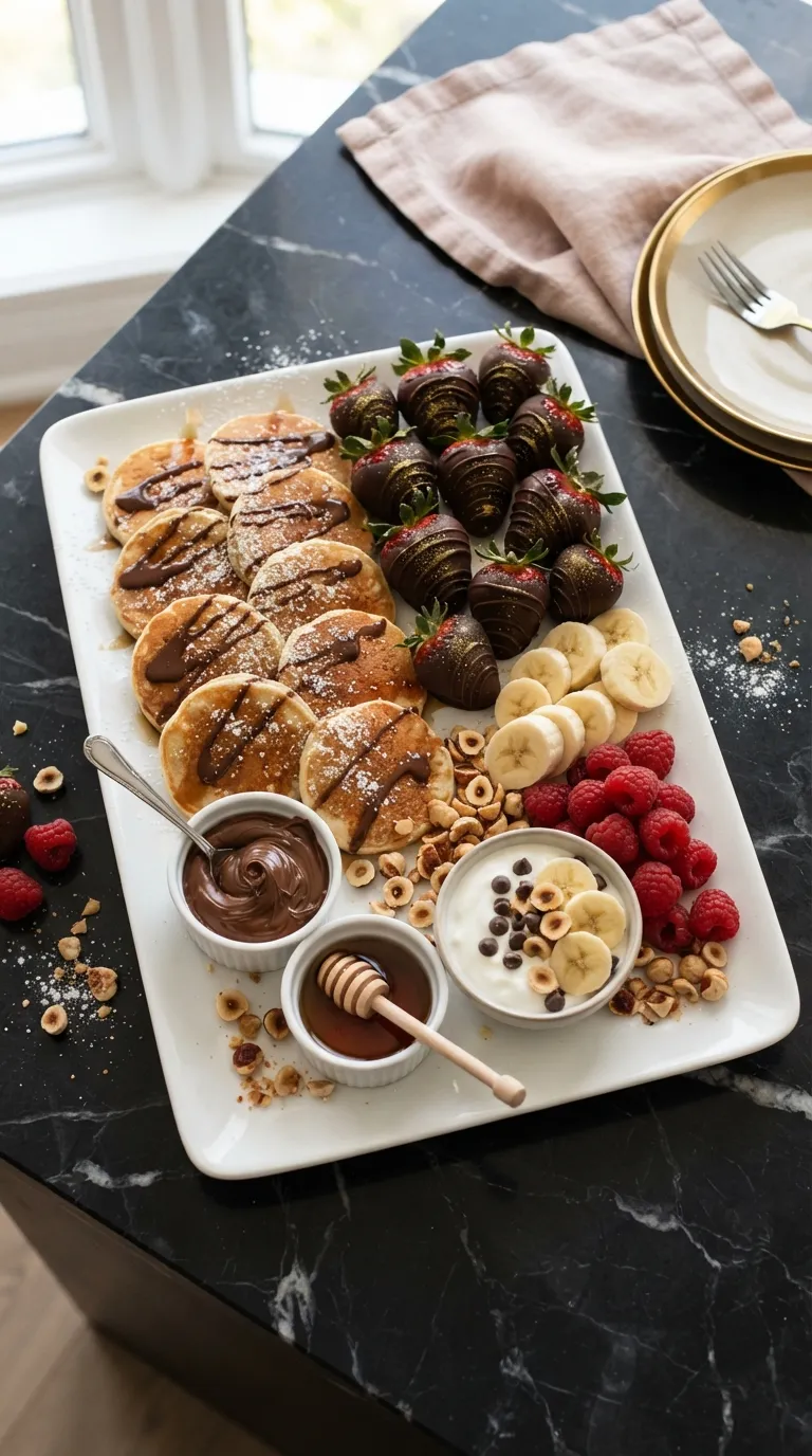 Breakfast charcuterie board ideas Chocolate Banana Board