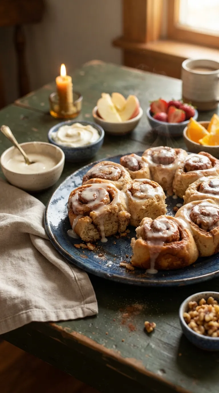 Breakfast charcuterie board ideas Cinnamon Roll Board