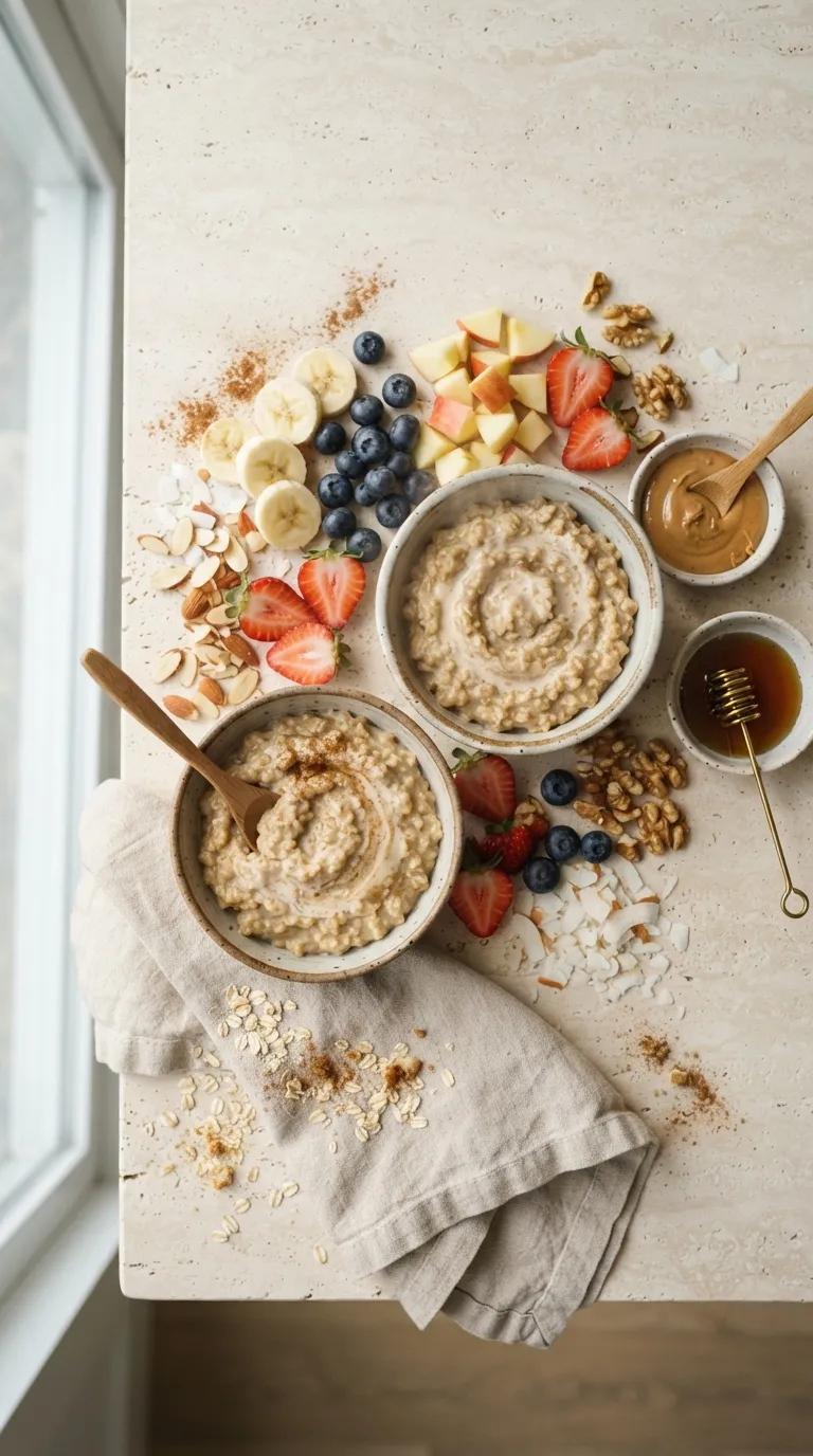 Breakfast charcuterie board ideas Oatmeal Topping Board