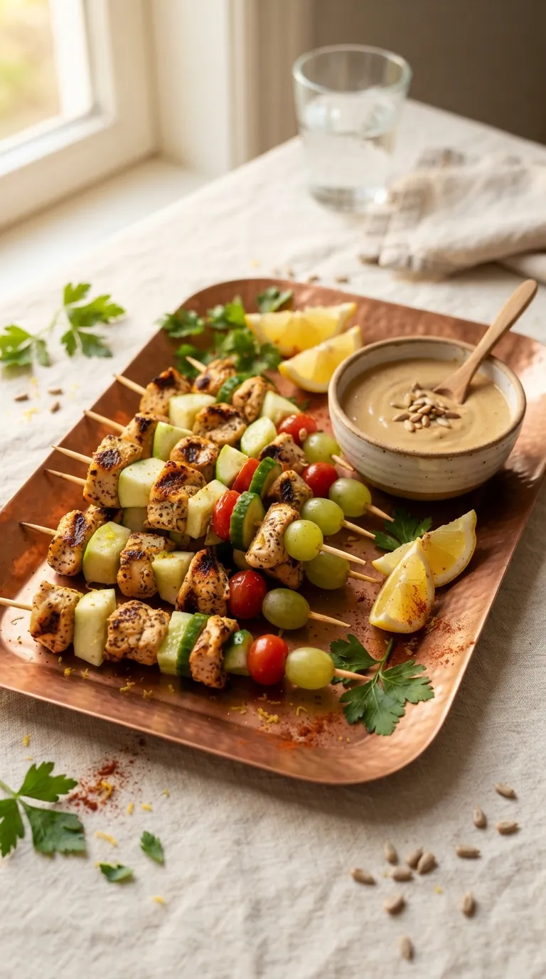 dairy free high protein snacks Chicken Apple Skewers