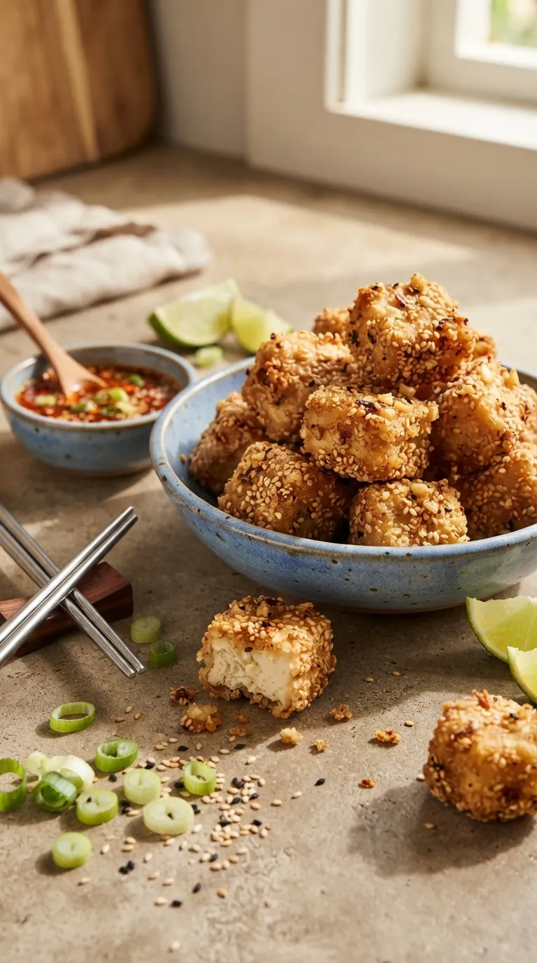 dairy free high protein snacks Crispy Tofu Nuggets