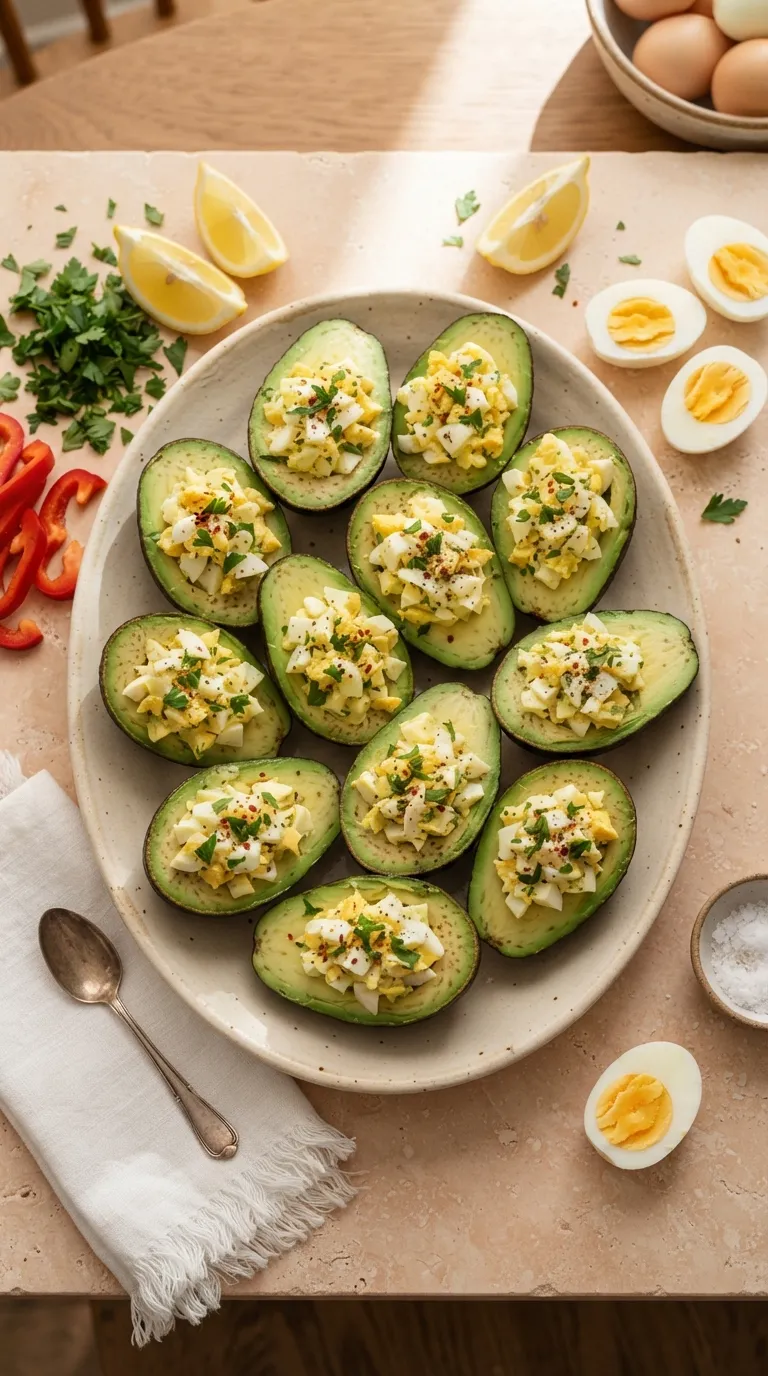dairy free high protein snacks Egg Avocado Boats
