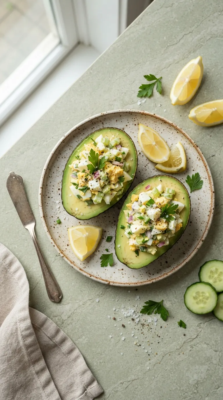 dairy free high protein snacks Egg Avocado Boats