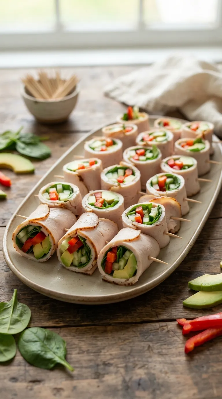 dairy free high protein snacks Turkey Avocado Roll Ups