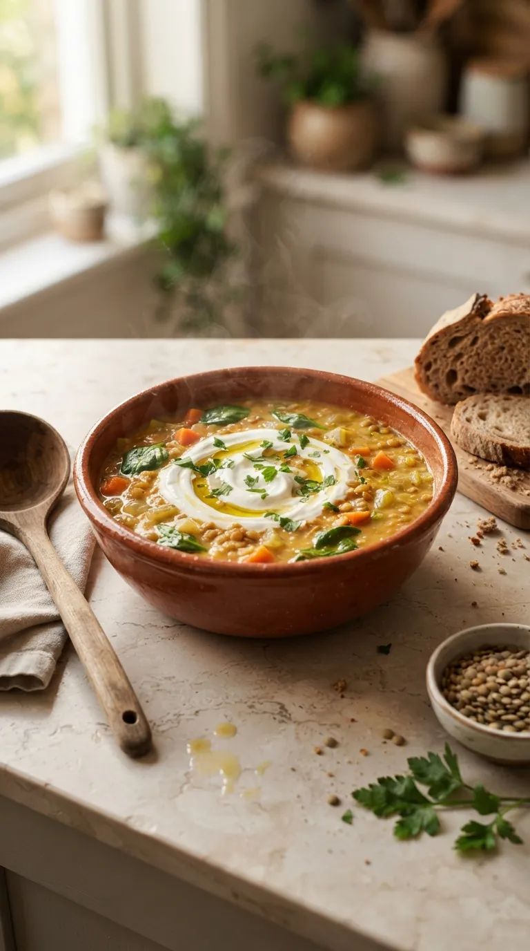 healthy meals for postpartum recovery Creamy Lentil Soup