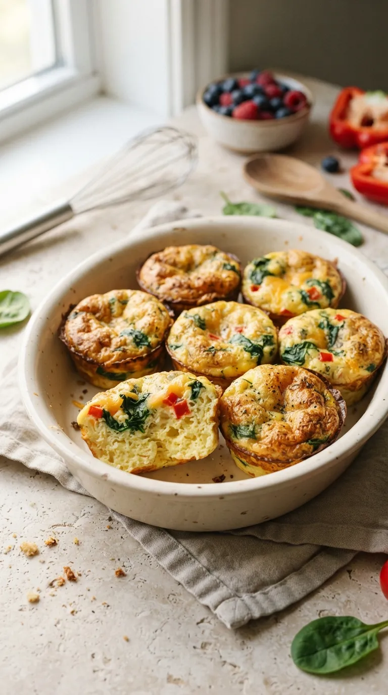 healthy meals for postpartum recovery Spinach Egg Muffins